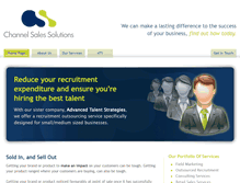 Tablet Screenshot of channelsalessolutions.com